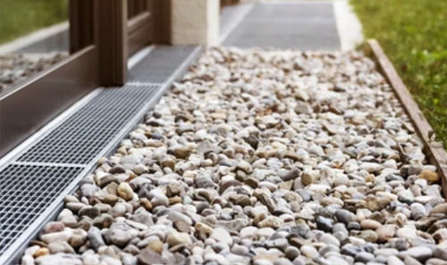 Aco Channels and French Drain Combination