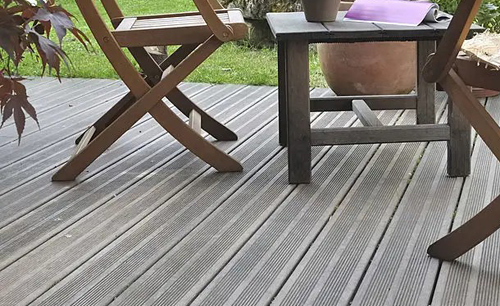 Grooved Wooden Decking