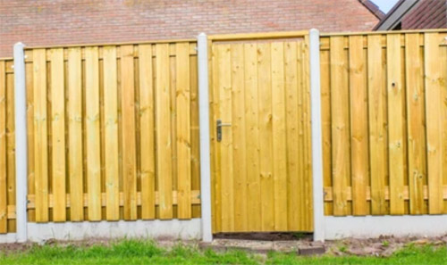 Timber Fence and Gate
