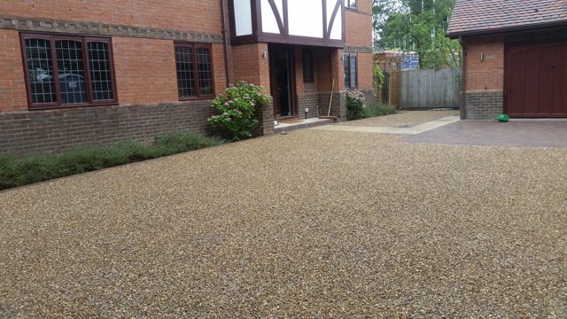 tar and chip dressed driveway