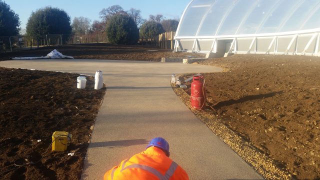 Resin bound path installation project